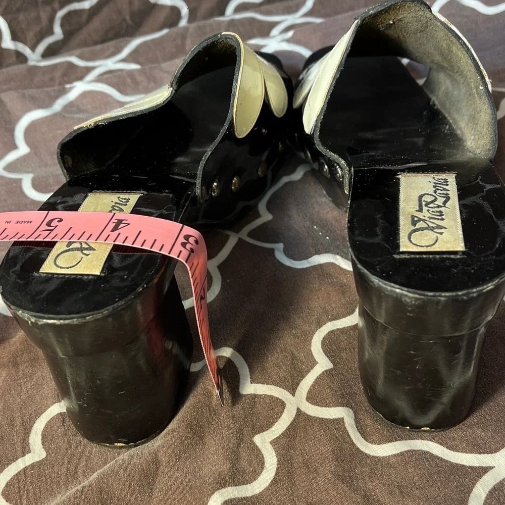 Via Pavia  Wood Heel Clogs